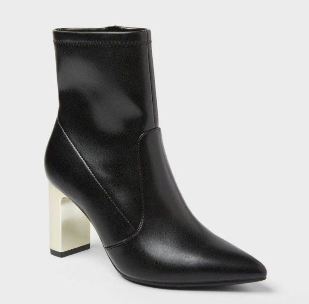 A New Day Sienna Low-Shaft Heeled Boots Size 8